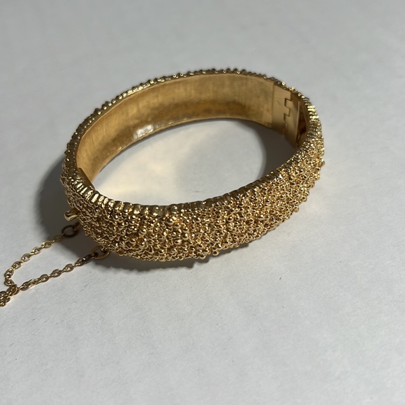 NAPIER || Round Studded Textured Bangle Bracelet. - Picture 8 of 9
